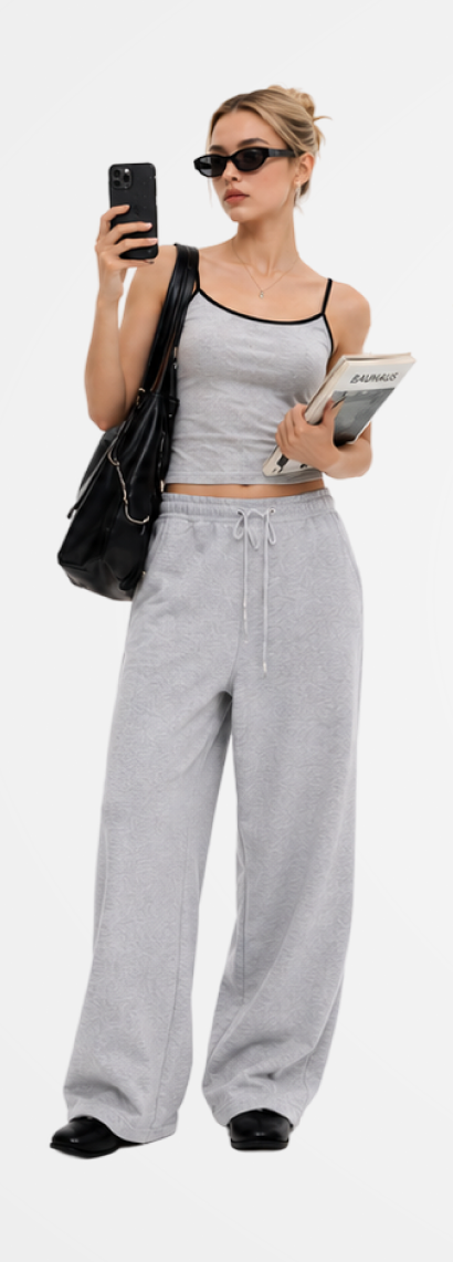 Person checking outfits on the Macgie app